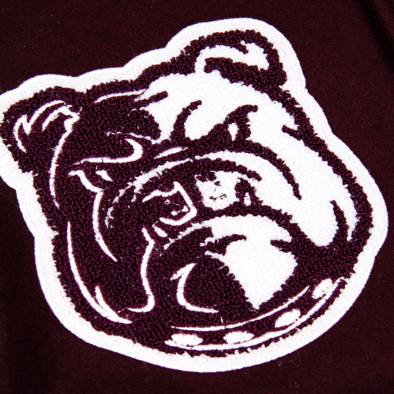 Alabama am university motto 30 wool leather varsity jacket maroon 5