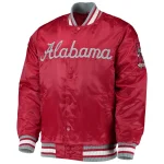 Alabama Crimson Tide O-Line Red Satin Jacket
