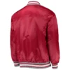 Alabama crimson o line red satin varsity jacket 3