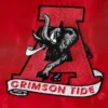 Alabama crimson tide vintage logo red bomber satin varsity jacket