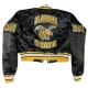 Alabama state hornets womans black satin varsity jacket 2