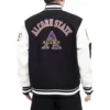Alcorn state braves classic blackwhite wool varsity jacket
