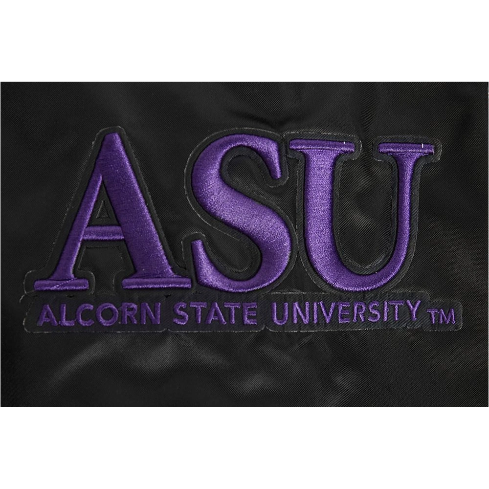 Alcorn state braves classic full snap satin logo