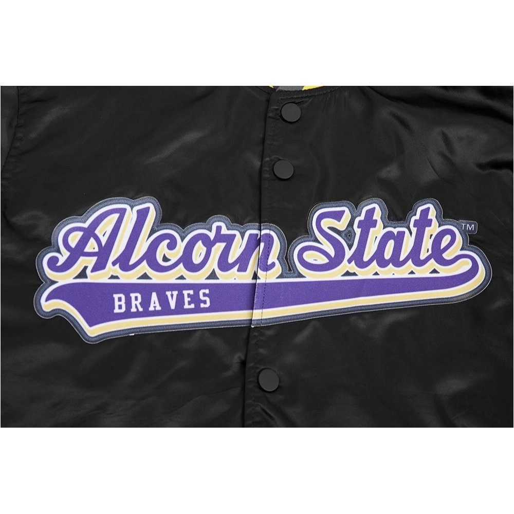 Alcorn state braves classic full snap satin team patches