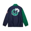 Arched retro lined windbreaker dallas mavericks 1