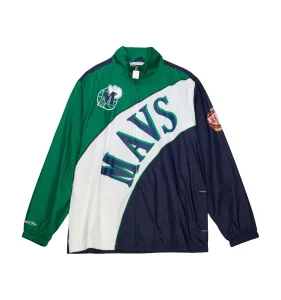 Arched retro lined windbreaker dallas mavericks