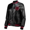 Atlanta united fc the wild collective womens black polyester varsity jacket 1