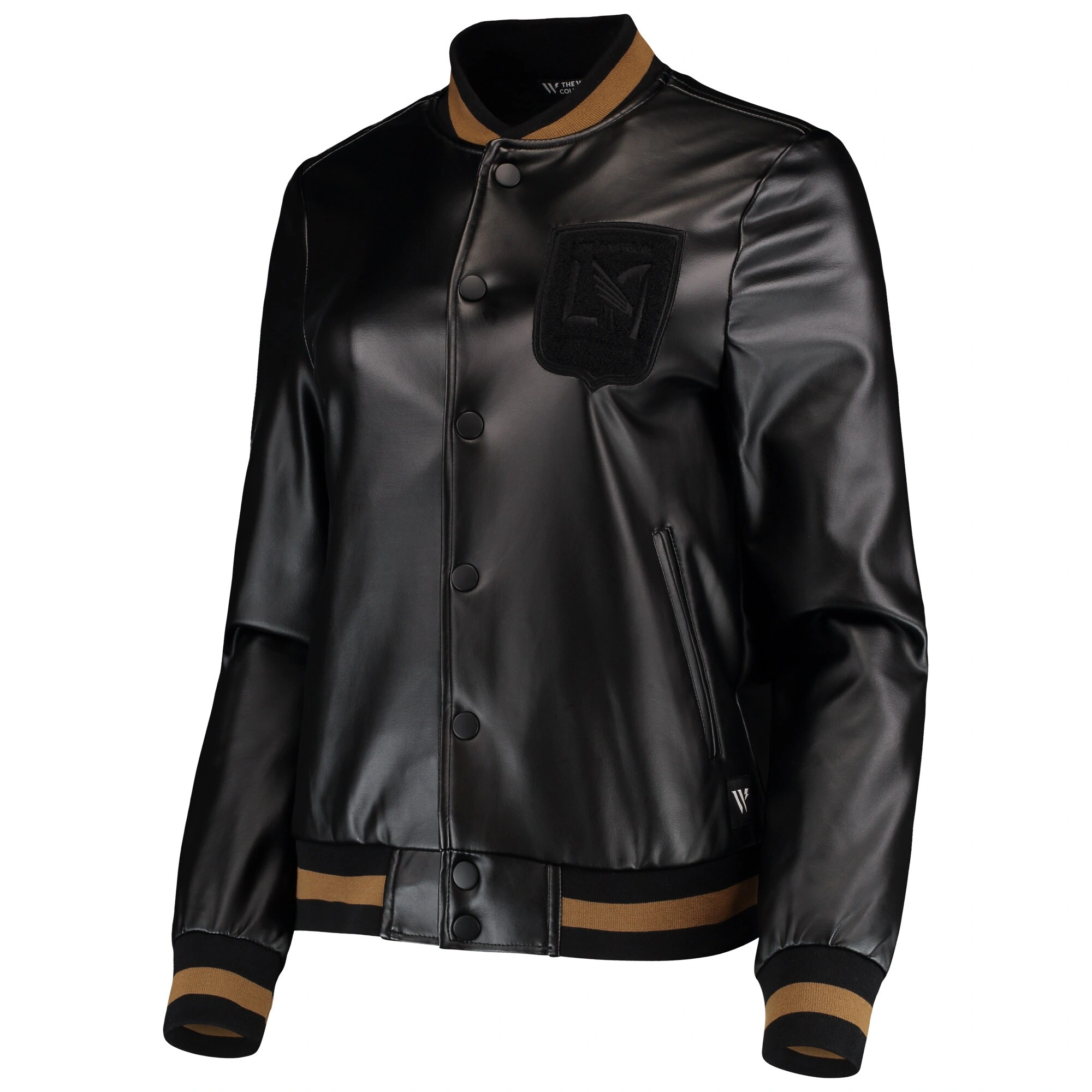 Atlanta united fc the wild collective womens black polyester varsity jacket 5