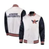 Auburn tigers the rookie white satin varsity jacket 1