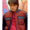 Back to the future ii marty mcfly red and grey jacket