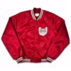 Ball state cardinals bomber red satin varsity jacket 1