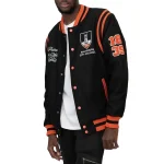Baltimore City College Full-Snap Navy Wool Jacket