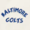 Baltimore colts retro classics wool leather cream patch jacket