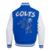 Baltimore colts retro classics wool leather royal varsity jacket