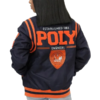 Baltimore polytechnic institute wool red satin varsity jacket 2