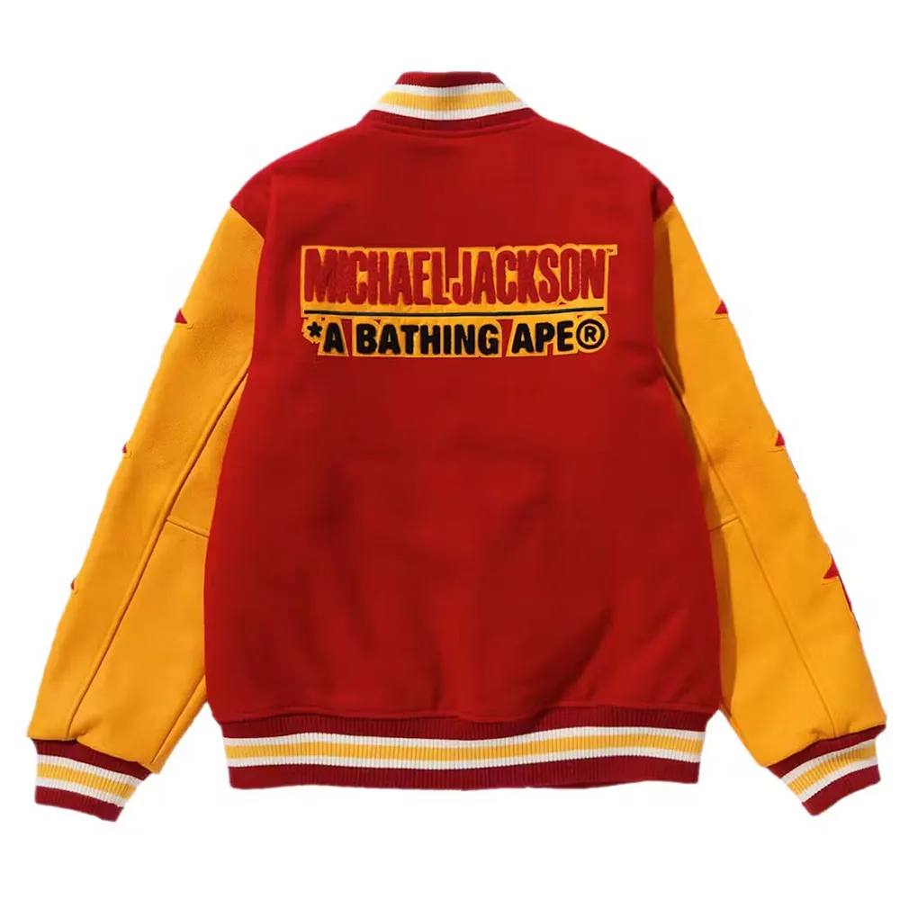 Bape michael jackson varsity jacket