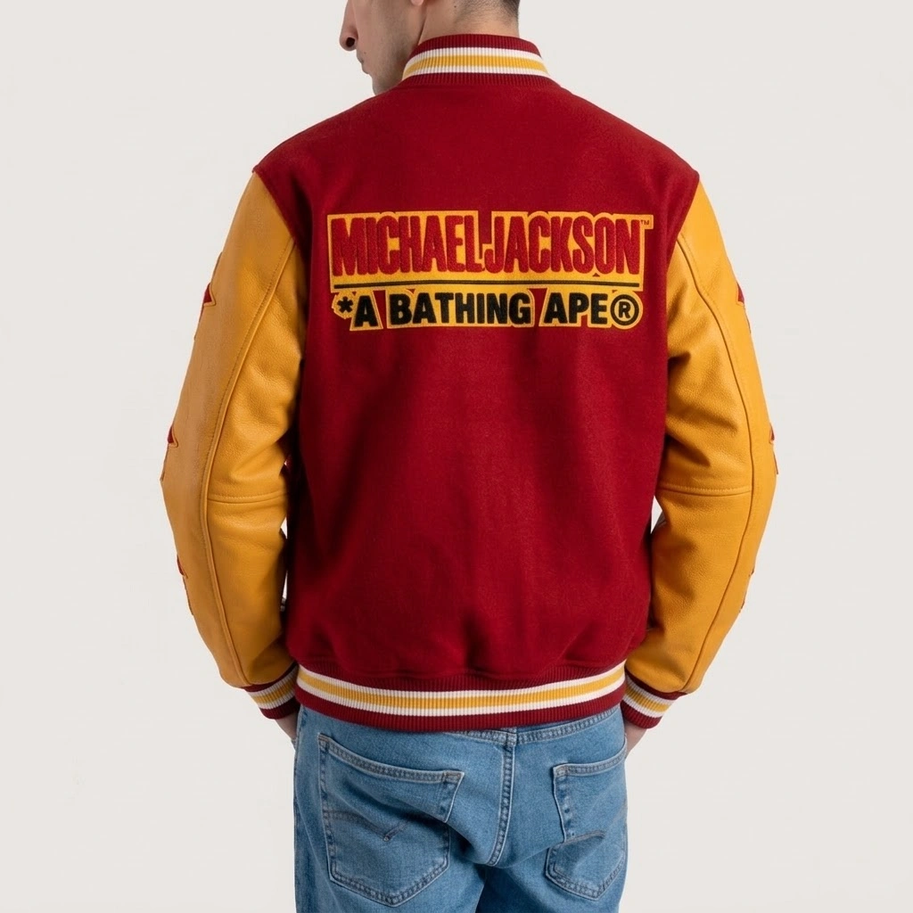 Bape mj varsity jacket