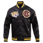 Bethune–Cookman Wildcats Classic Full-Snap Black Satin Jacket