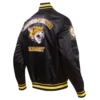 Bethunecookman wildcats classic black satin varsity jacket