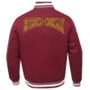 Bethunecookman wildcats classic wool maroon varsity jacket