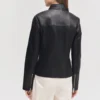 Black womens magalie leather jacket
