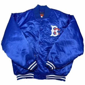 Brooklyn cyclones blue satin varsity jacket 1