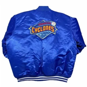 Brooklyn cyclones blue satin varsity jacket 2