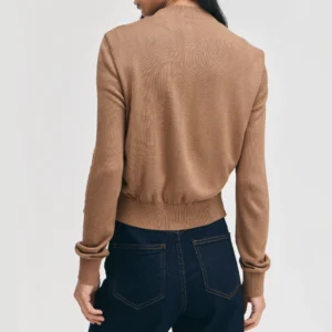 Brown womens bomber jacket