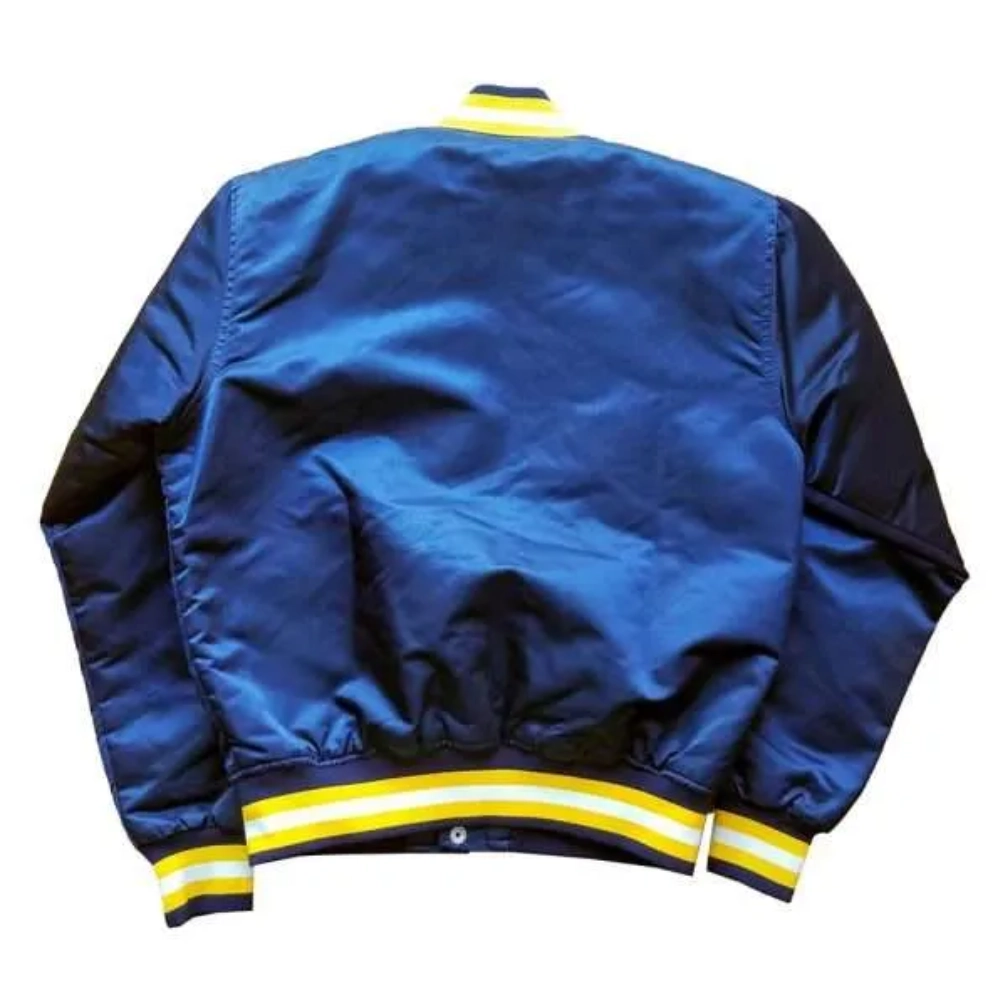 California golden bears 90s navy satin varsity jacket 2