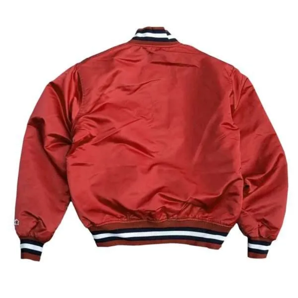 Carolina gamecocks the enforcer navy satin varsity jacket 2