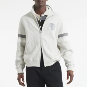 Chicago blackhawks full zip fleece black jacket 1