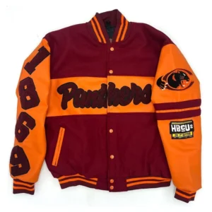 Claflin panthers ole skool letterman wool leather varsity jacket 1