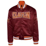 Claflin Panthers Remix Satin Maroon Jacket