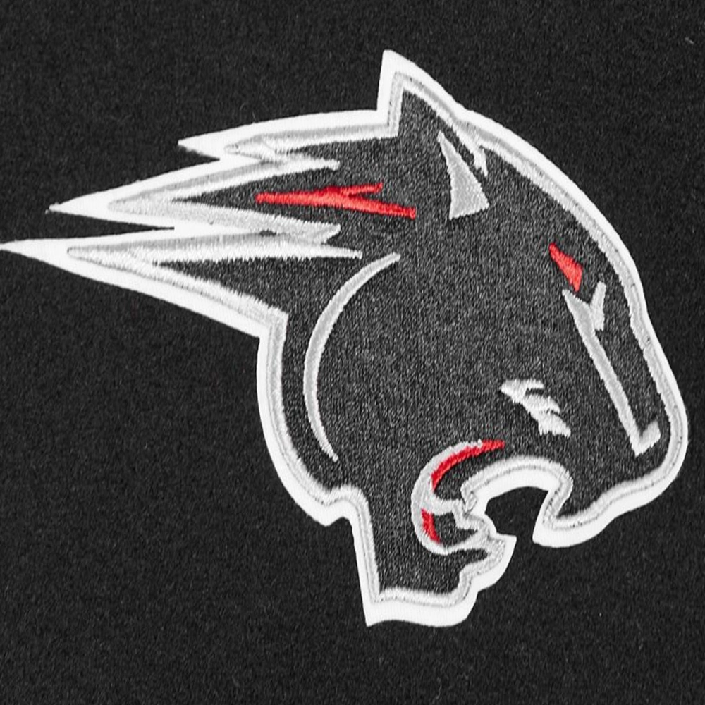 Clark atlanta panthers classic black wool varsity patches