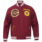Bethune–Cookman Wildcats Classic Maroon Wool Varsity Jacket