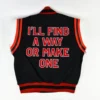 Clark atlanta panthers motto 20 wool leather varsity jacket