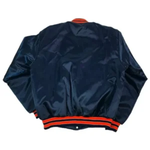Clemson tigers 90s blue satin varsity jacket