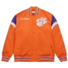 Clemson tigers cooperstown full snap satin varsity jacket 3