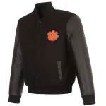 Clemson Tigers One Color Black Varsity Jacket