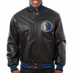 Dallas Mavericks Full Leather Black Jacket