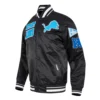 Detroit lions retro classic full snap satin