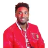 Donovan mitchell louisville cardinals bomber satin red varsity jacket 1
