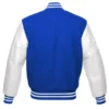 Duke blue devils bluewhite wool leather satin varsity jacket 1