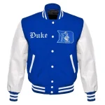 Duke Blue Devils Letterman Blue Wool/Leather Jacket