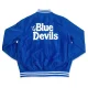 Duke blue devils bomber blue satin varsity jacket 3