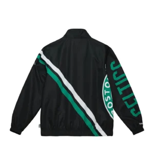 Exploded logo warm up jacket boston celtics 1