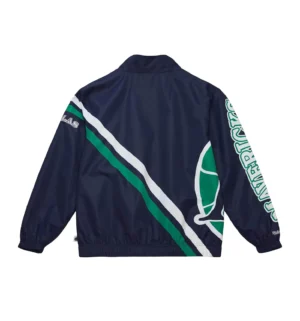 Exploded logo warm up jacket dallas mavericks 1
