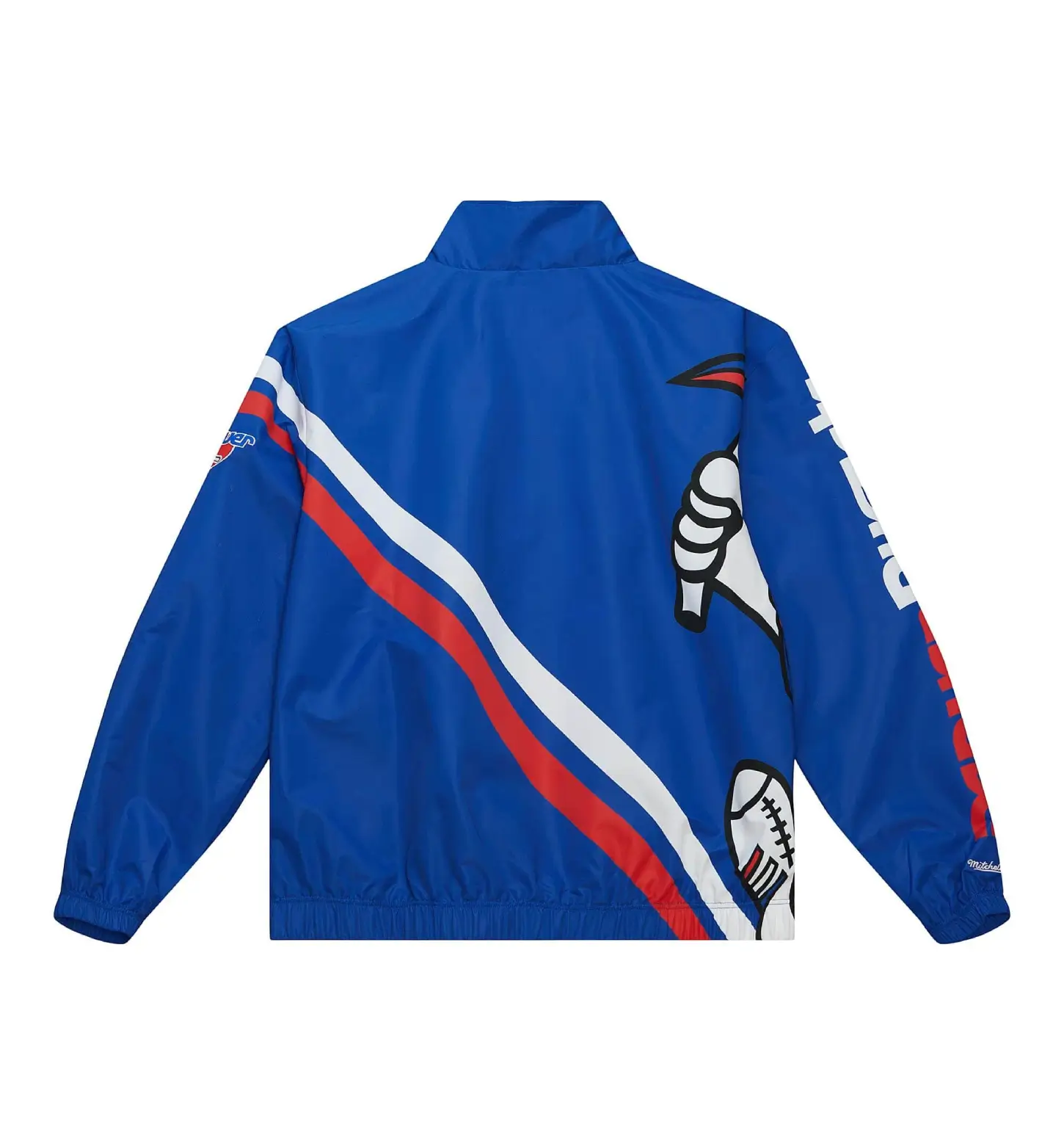 Exploded logo warm up jacket denver nuggets 1