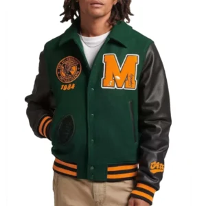 Famu the national 1984 champions of america greenblack satin varsity jacket 4