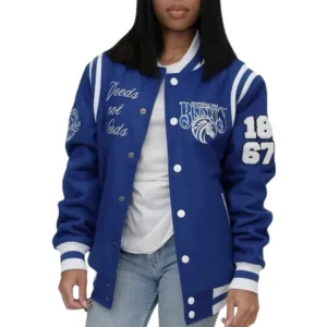 Fayetteville state blue satin varsity jacket 3
